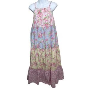 Simply Shabby Chic tiered floral maxi dress Size Medium New with tags